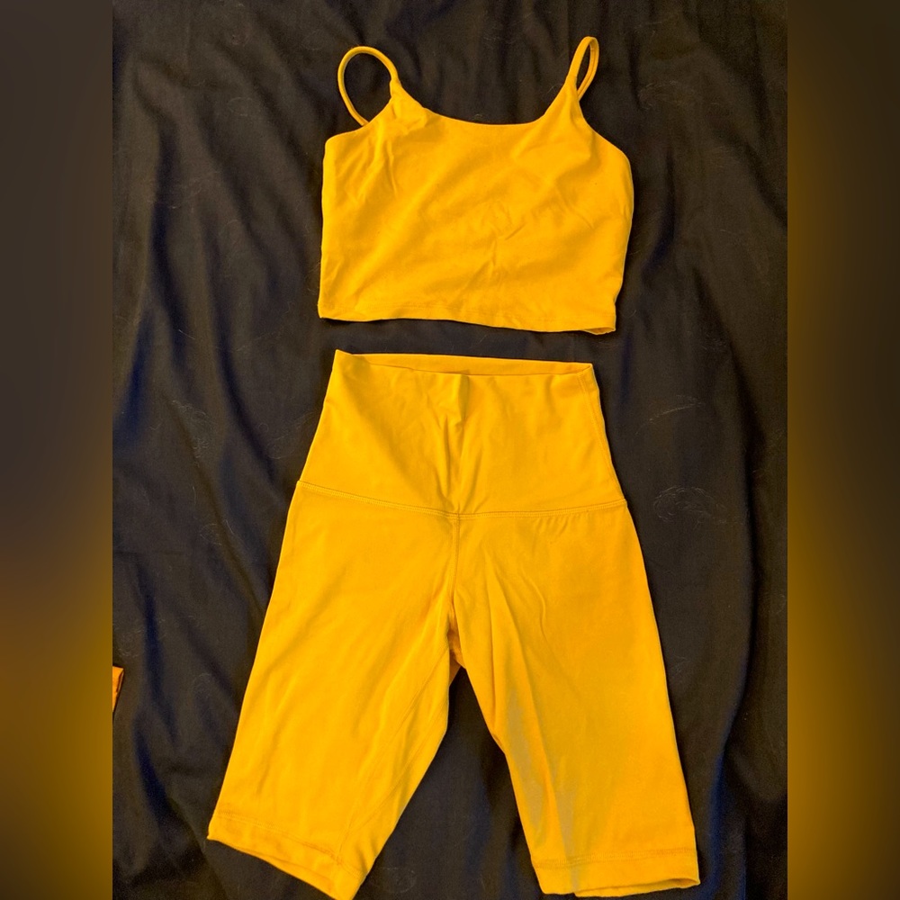 Halara tank and biker short set